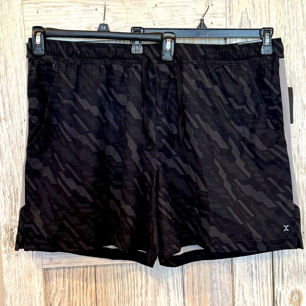 Xersion Gray and Black Athletic Shorts for men. Sz XXL